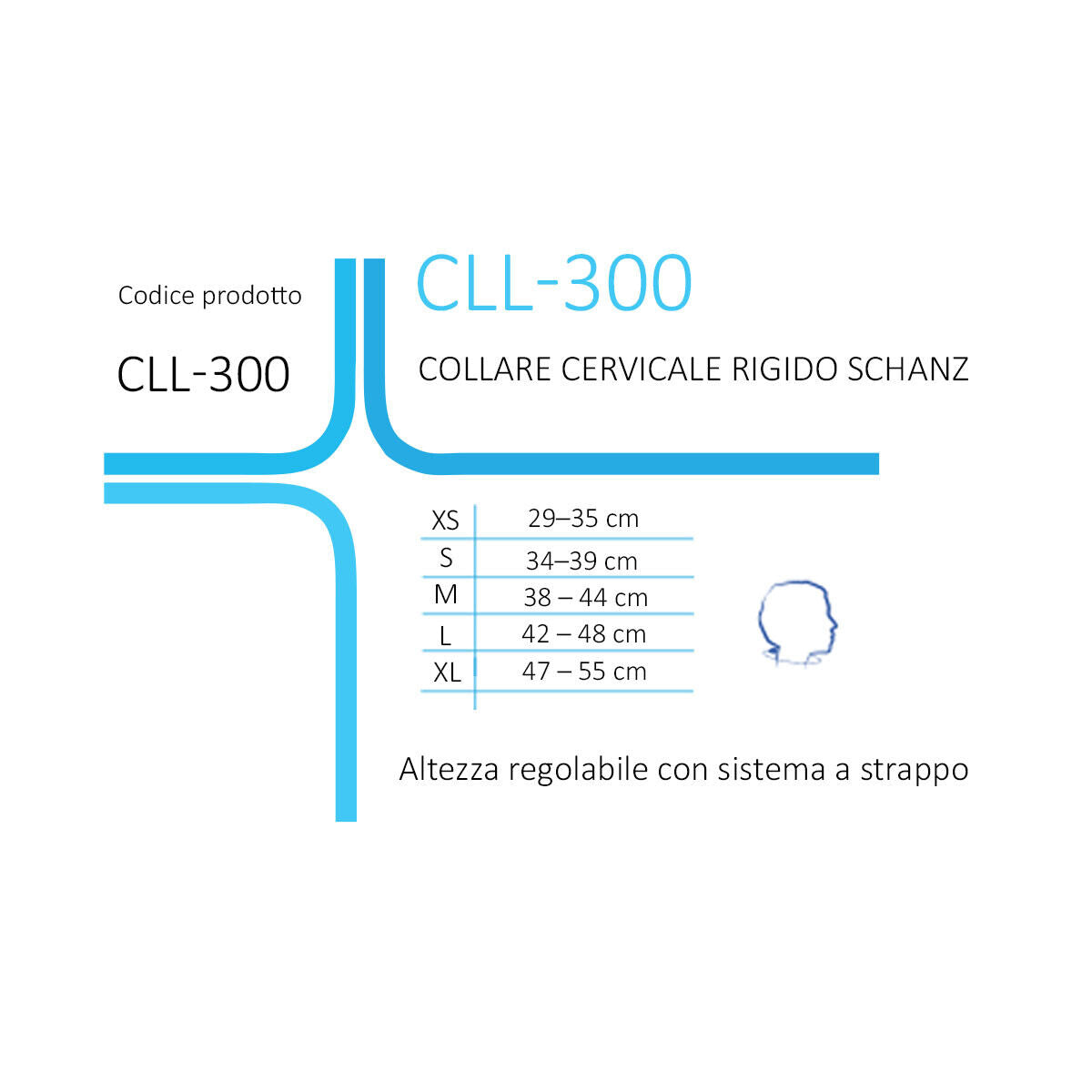 Fgp Collare cervicale rigido Schanz CLL 300