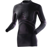 Carica l'immagine nel visualizzatore di Gallery, X-bionic - Energy Accumulator EVO - Shirt Long Sleeves Round Neck Charcoal/Fuchsia Women - TAILORMED®