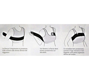 Amoena - art. 0776 - Fascia di compressione del seno - Bianco - TAILORMED®