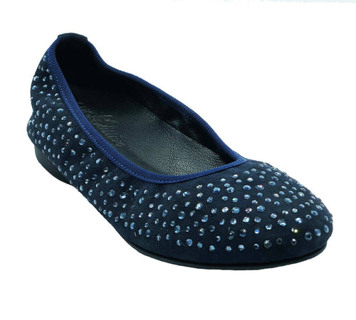 Cuore Attivo Ballerina - Scaposciato e strass blu (paio) - TAILORMED®