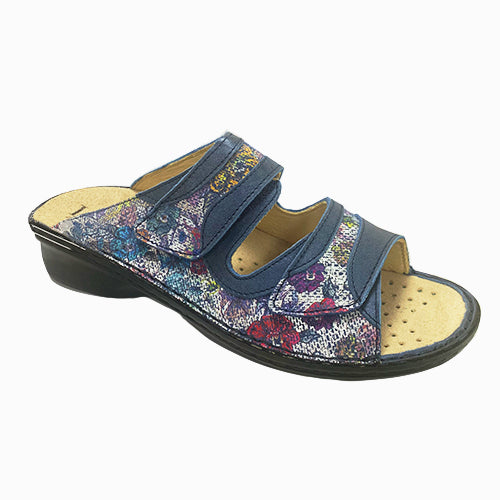 Loren M2881 - Ciabatta - Motivo fantasia a fiori (paio)