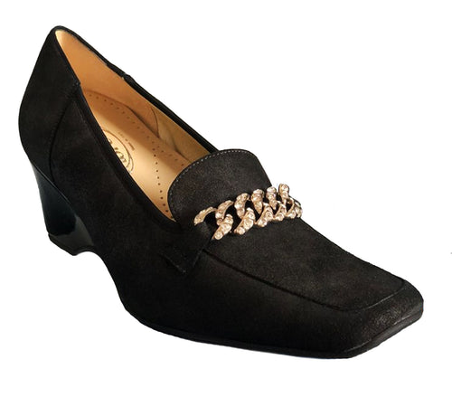 Loren 69960.W - Scarpa Decollete con zeppa - Nero (paio) - TAILORMED®